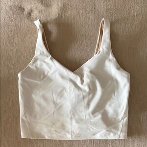 White Sleeveless Crop Top